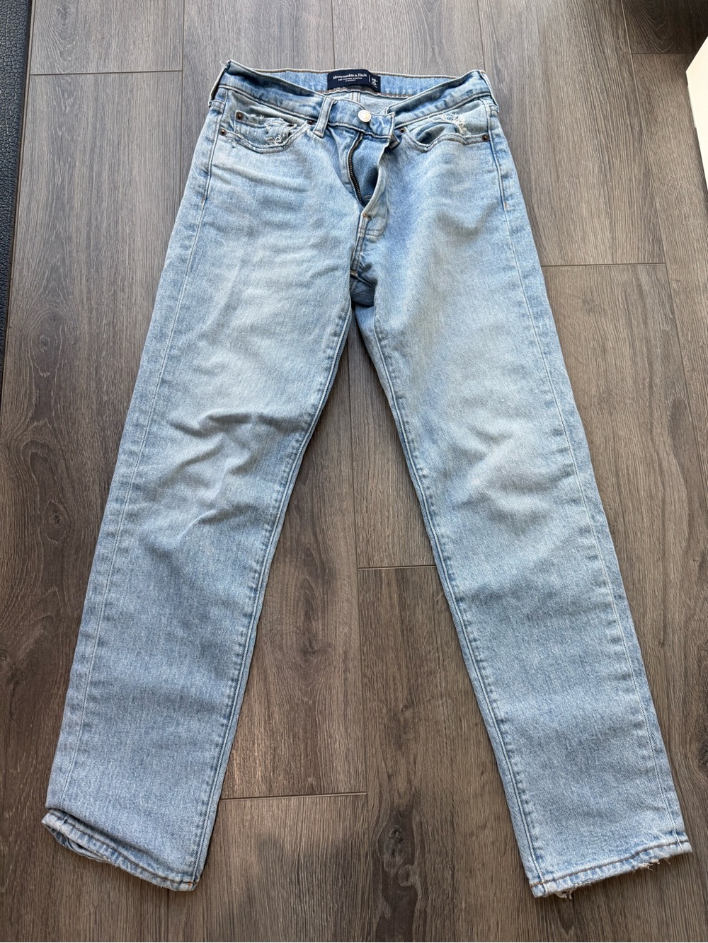Abercrombie and Fitch A&F Vintage Stretch Straight Light Blue Men’s Straight-Leg